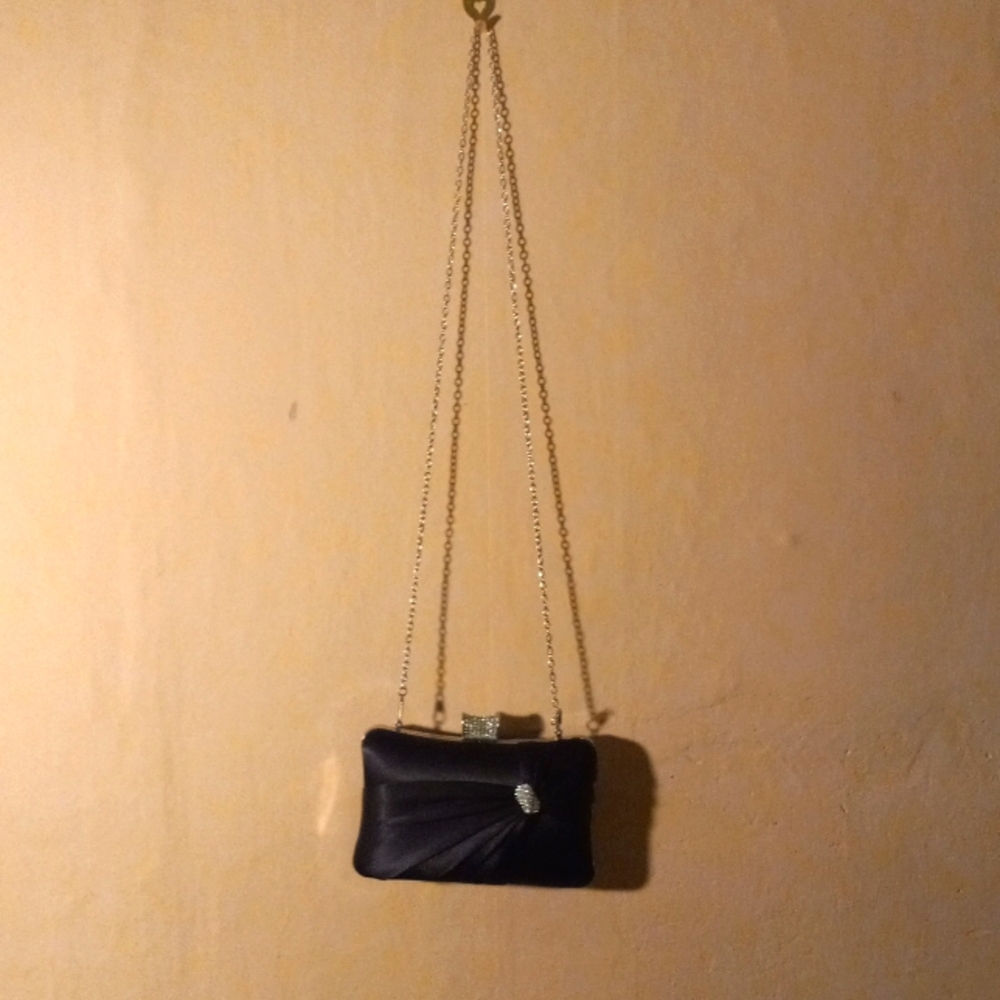 Dress clutch purse black